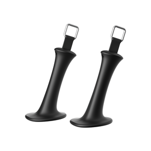 Speediance skiing handles with black grips, textured straps, and silver metal loops